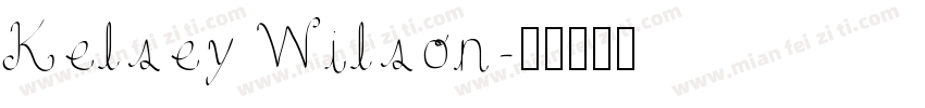 Kelsey Wilson字体转换